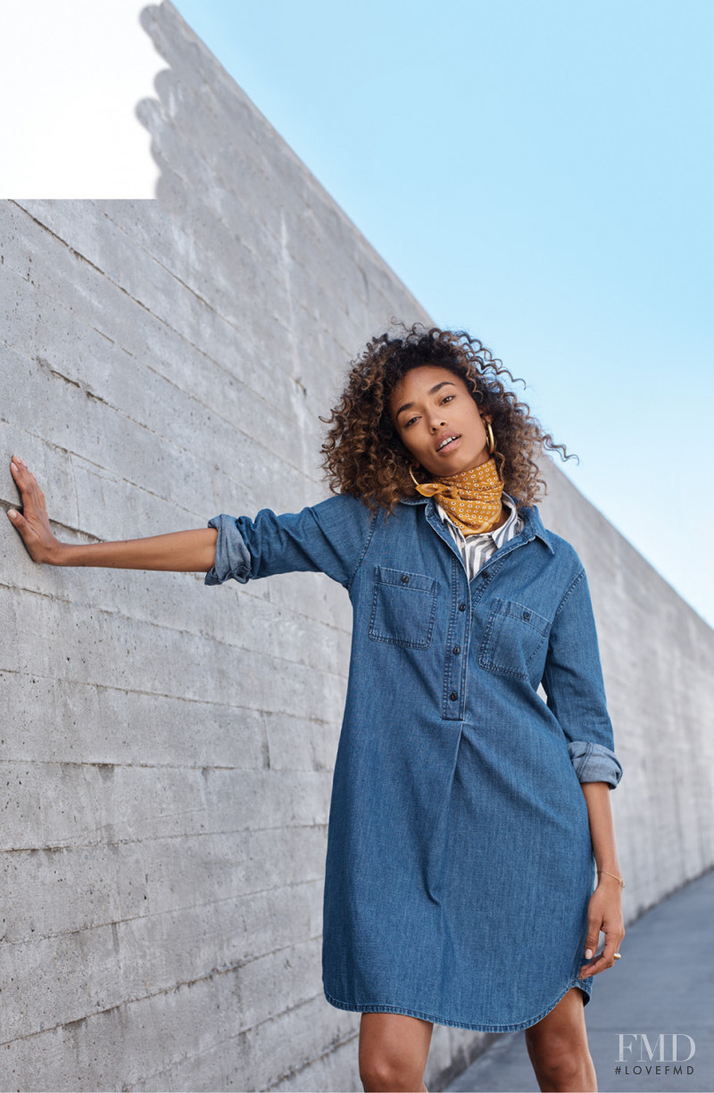 Anais Mali featured in  the Madewell lookbook for Spring 2018