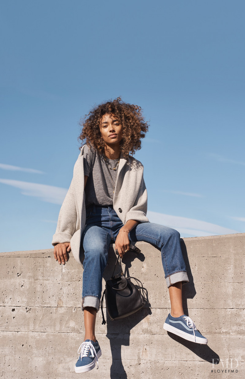 Anais Mali featured in  the Madewell lookbook for Spring 2018