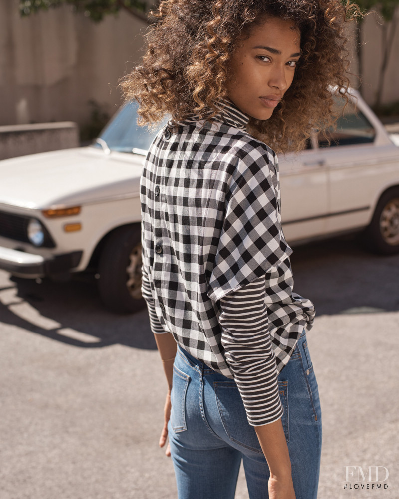 Anais Mali featured in  the Madewell lookbook for Spring 2018