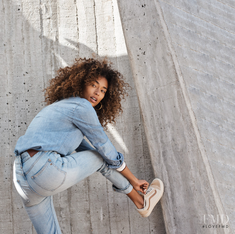 Anais Mali featured in  the Madewell lookbook for Spring 2018