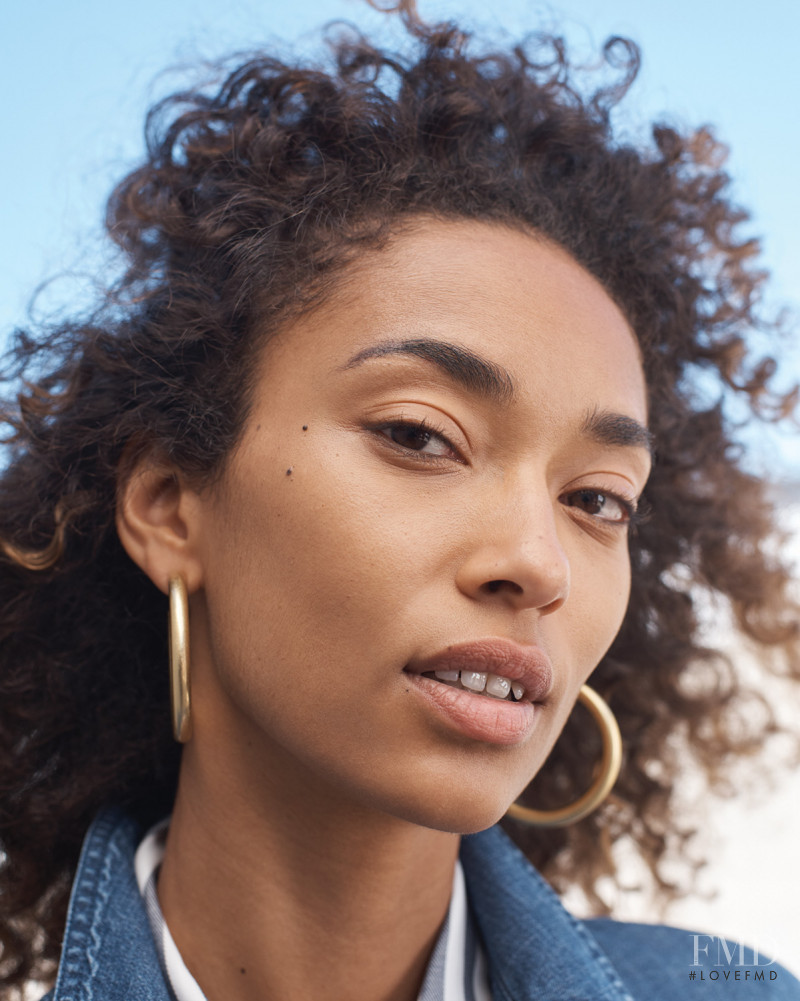 Anais Mali featured in  the Madewell lookbook for Spring 2018