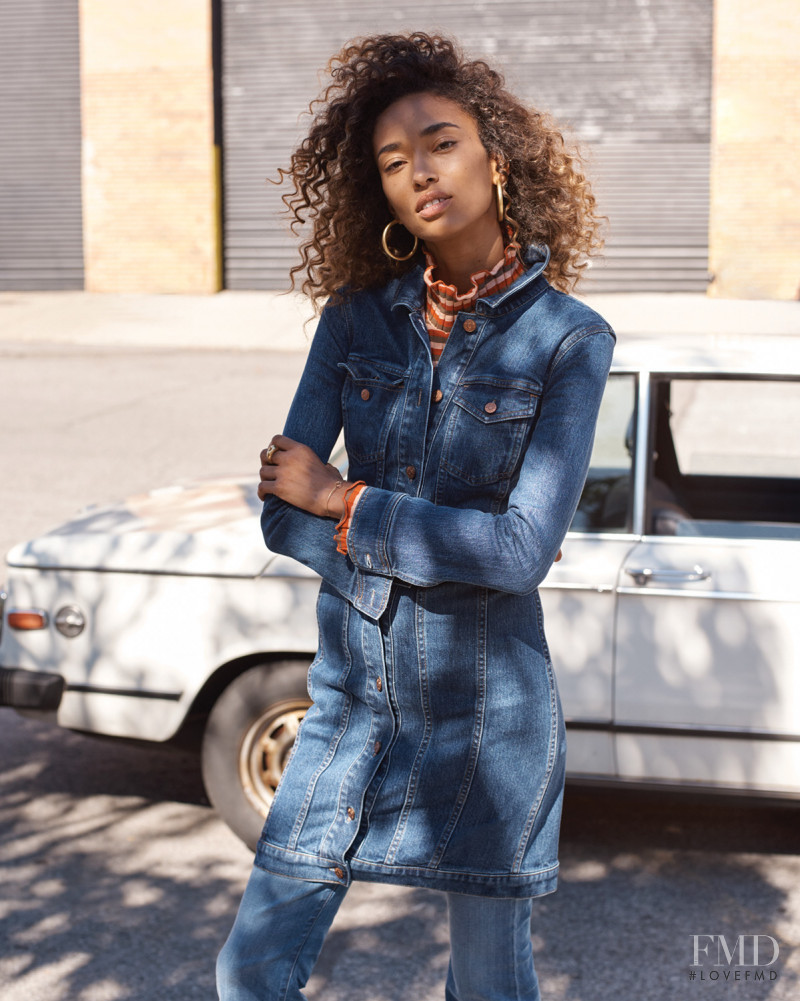 Anais Mali featured in  the Madewell lookbook for Spring 2018