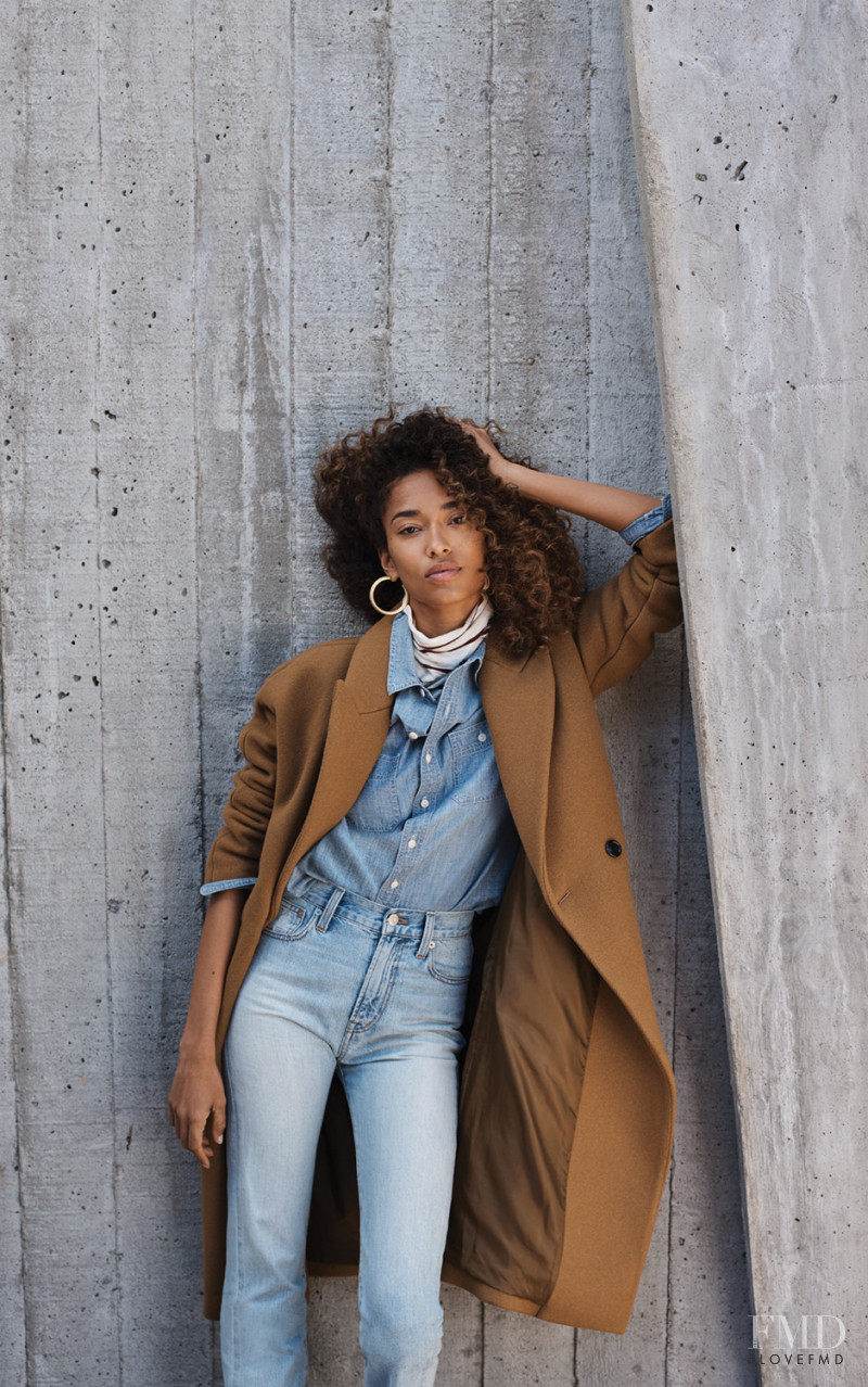 Anais Mali featured in  the Madewell lookbook for Spring 2018