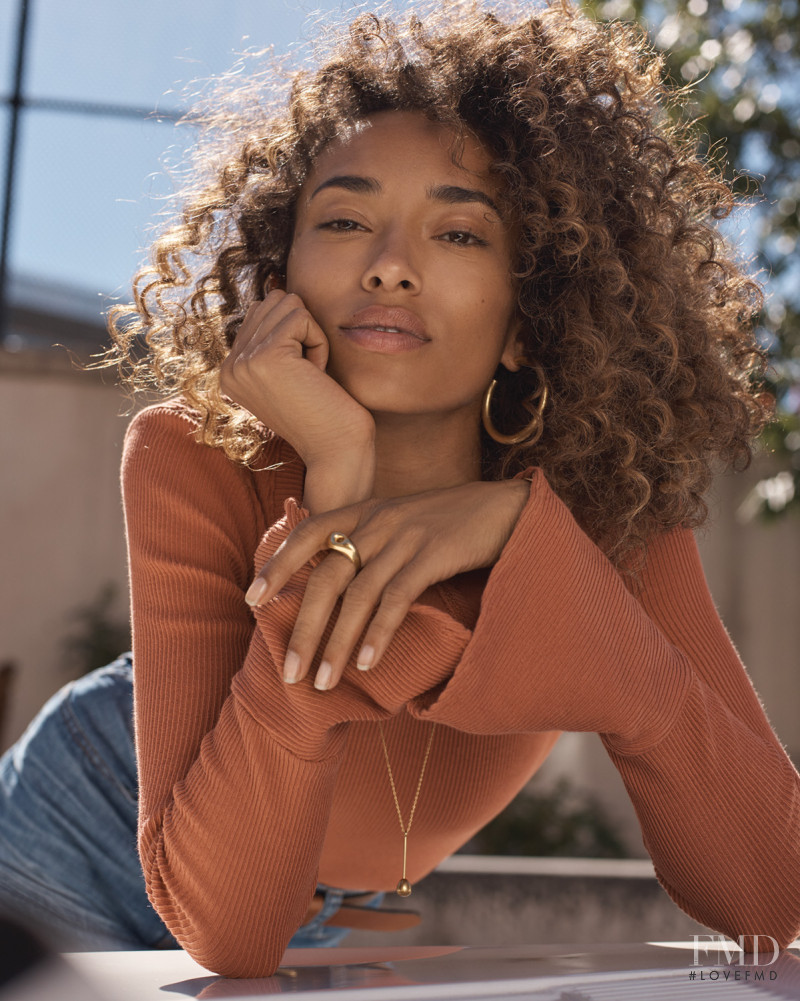 Anais Mali featured in  the Madewell lookbook for Spring 2018