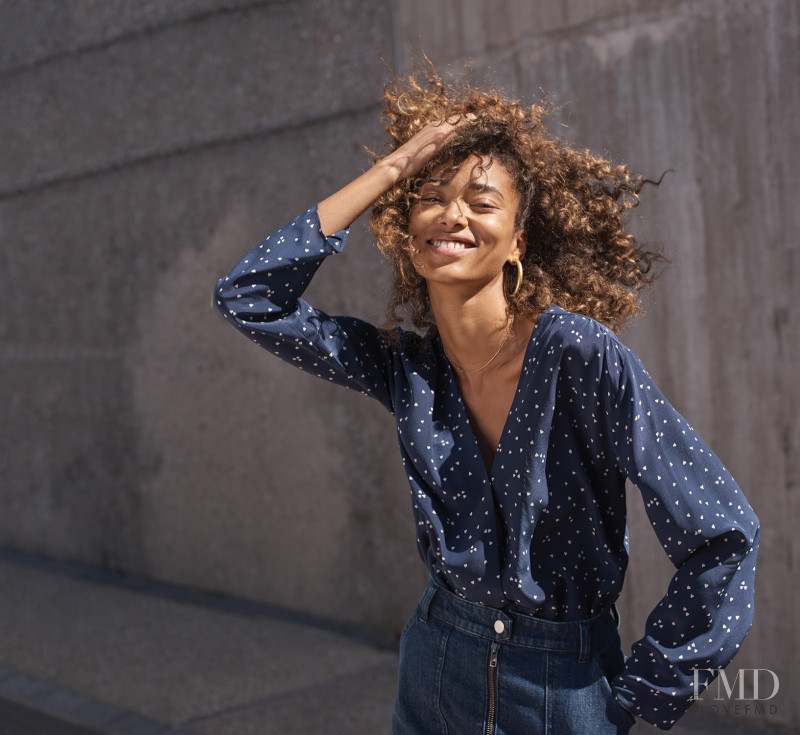Anais Mali featured in  the Madewell lookbook for Spring 2018