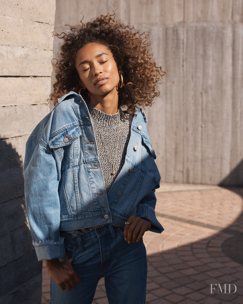 Anais Mali featured in  the Madewell lookbook for Spring 2018