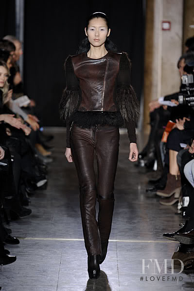 Liu Wen featured in  the Costume National fashion show for Autumn/Winter 2010