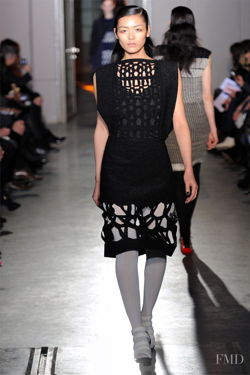 Liu Wen featured in  the Rue Du Mail by Martina Sitbon fashion show for Autumn/Winter 2012