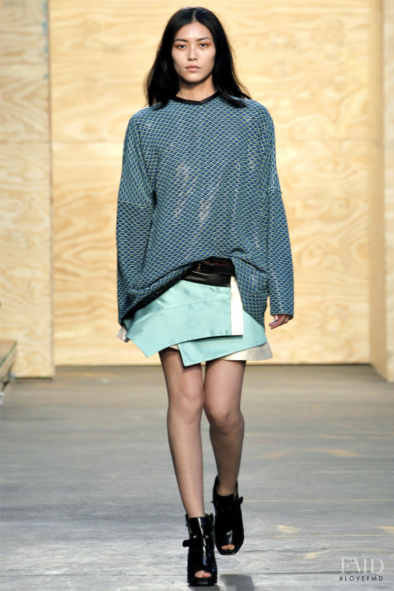 Liu Wen featured in  the Proenza Schouler fashion show for Autumn/Winter 2012