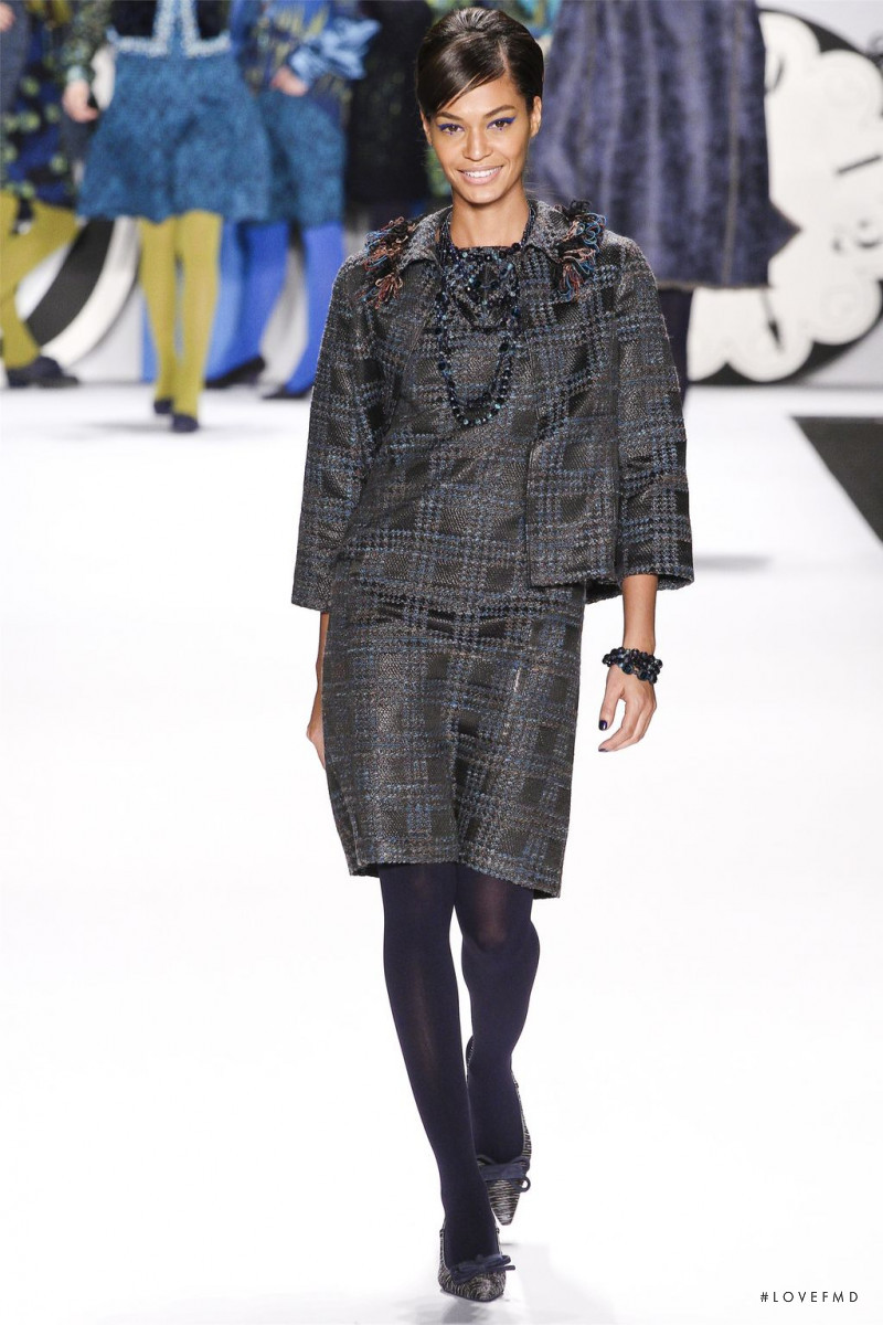 Joan Smalls featured in  the Anna Sui fashion show for Autumn/Winter 2012