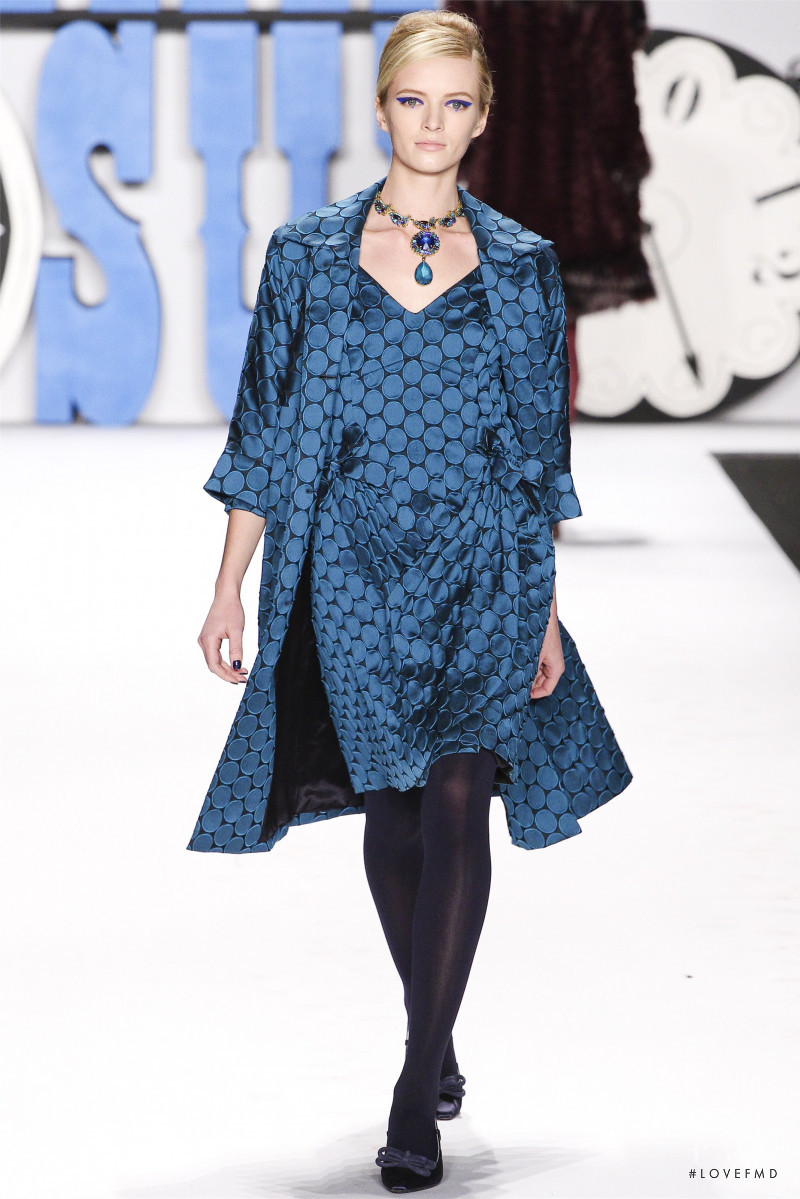 Daria Strokous featured in  the Anna Sui fashion show for Autumn/Winter 2012