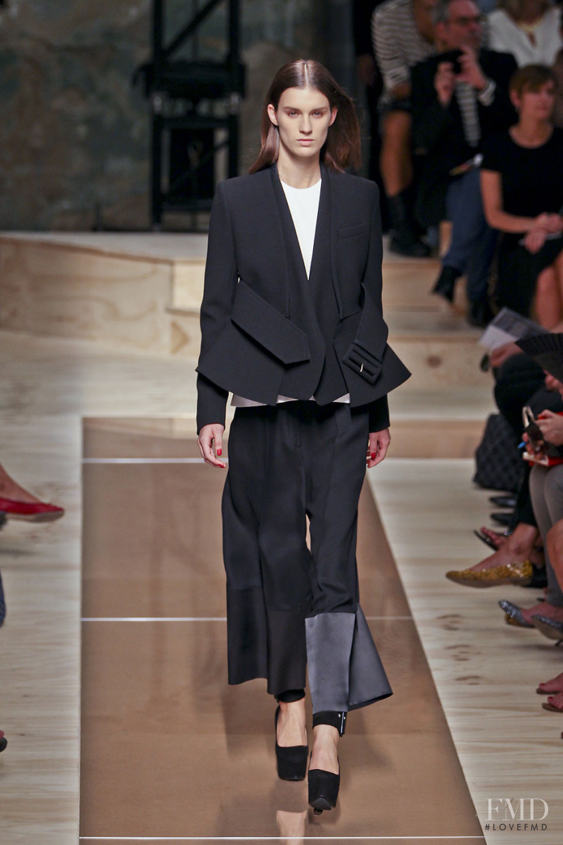 Marte Mei van Haaster featured in  the Celine fashion show for Spring/Summer 2012