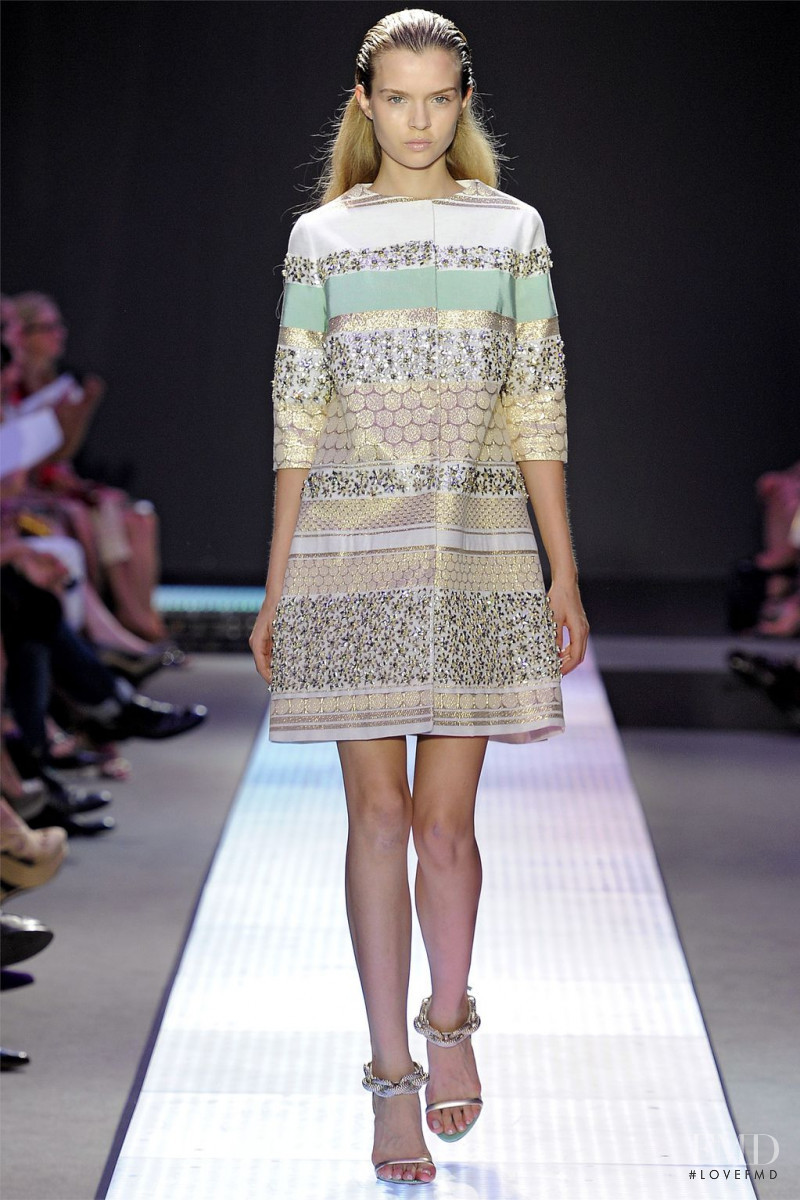 Josephine Skriver featured in  the Giambattista Valli fashion show for Spring/Summer 2012
