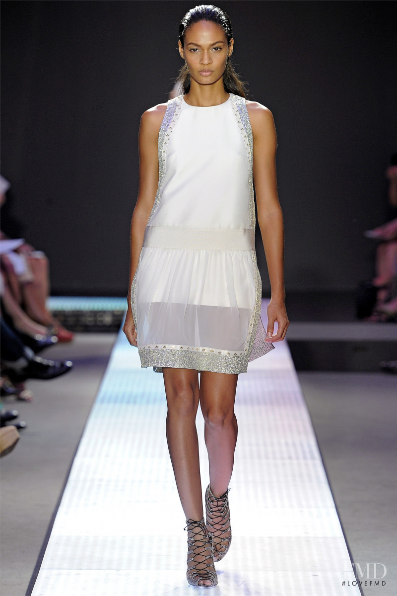 Joan Smalls featured in  the Giambattista Valli fashion show for Spring/Summer 2012