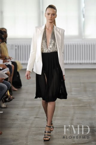 Daria Strokous featured in  the Donna Karan New York fashion show for Resort 2011