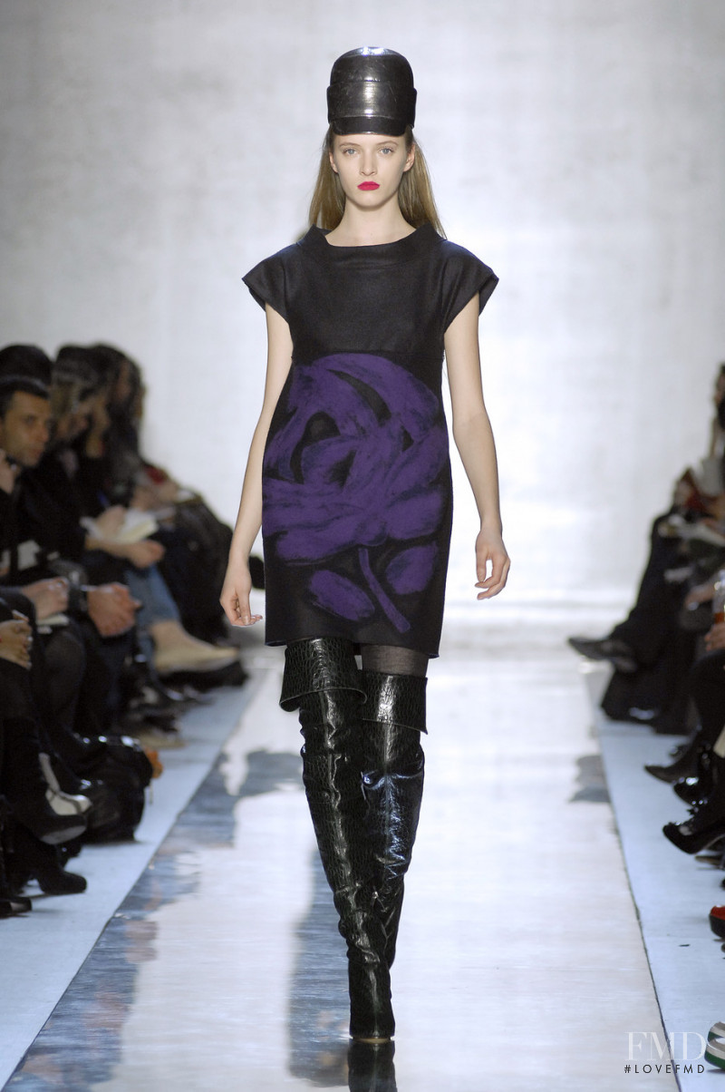 Daria Strokous featured in  the Boutique Moschino fashion show for Autumn/Winter 2008