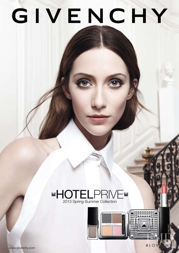 Alana Zimmer featured in  the Givenchy Beauty Hotel Prive advertisement for Spring/Summer 2013