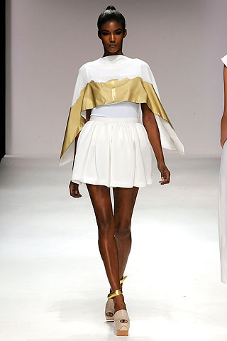 Sessilee Lopez featured in  the Osman by Osman Yousefzada fashion show for Spring/Summer 2010