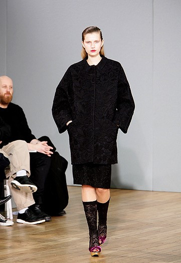 Cato van Ee featured in  the Nicole Farhi fashion show for Autumn/Winter 2009