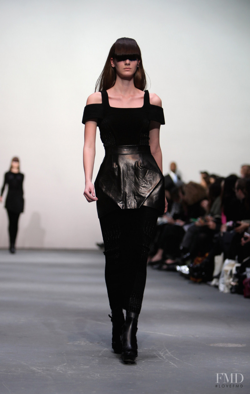 Denisa Dvorakova featured in  the Louise Goldin fashion show for Autumn/Winter 2009