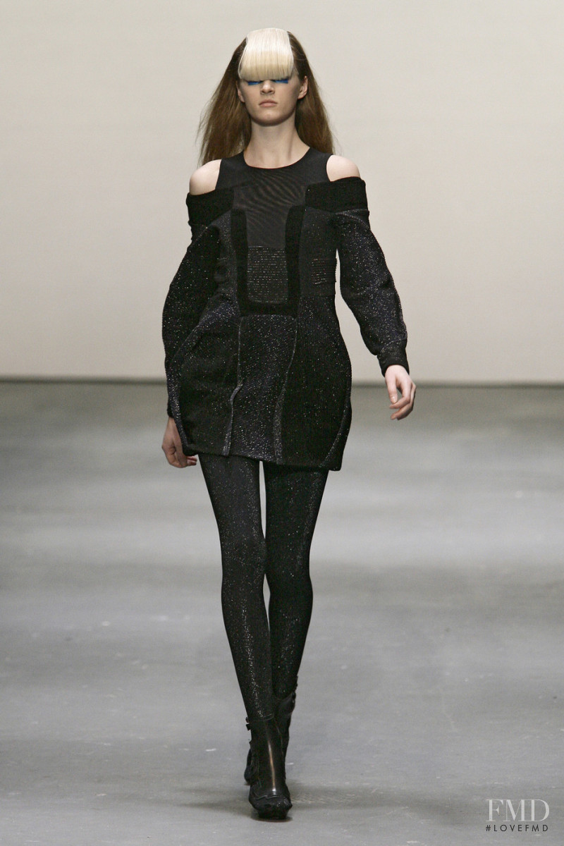 Daria Strokous featured in  the Louise Goldin fashion show for Autumn/Winter 2009