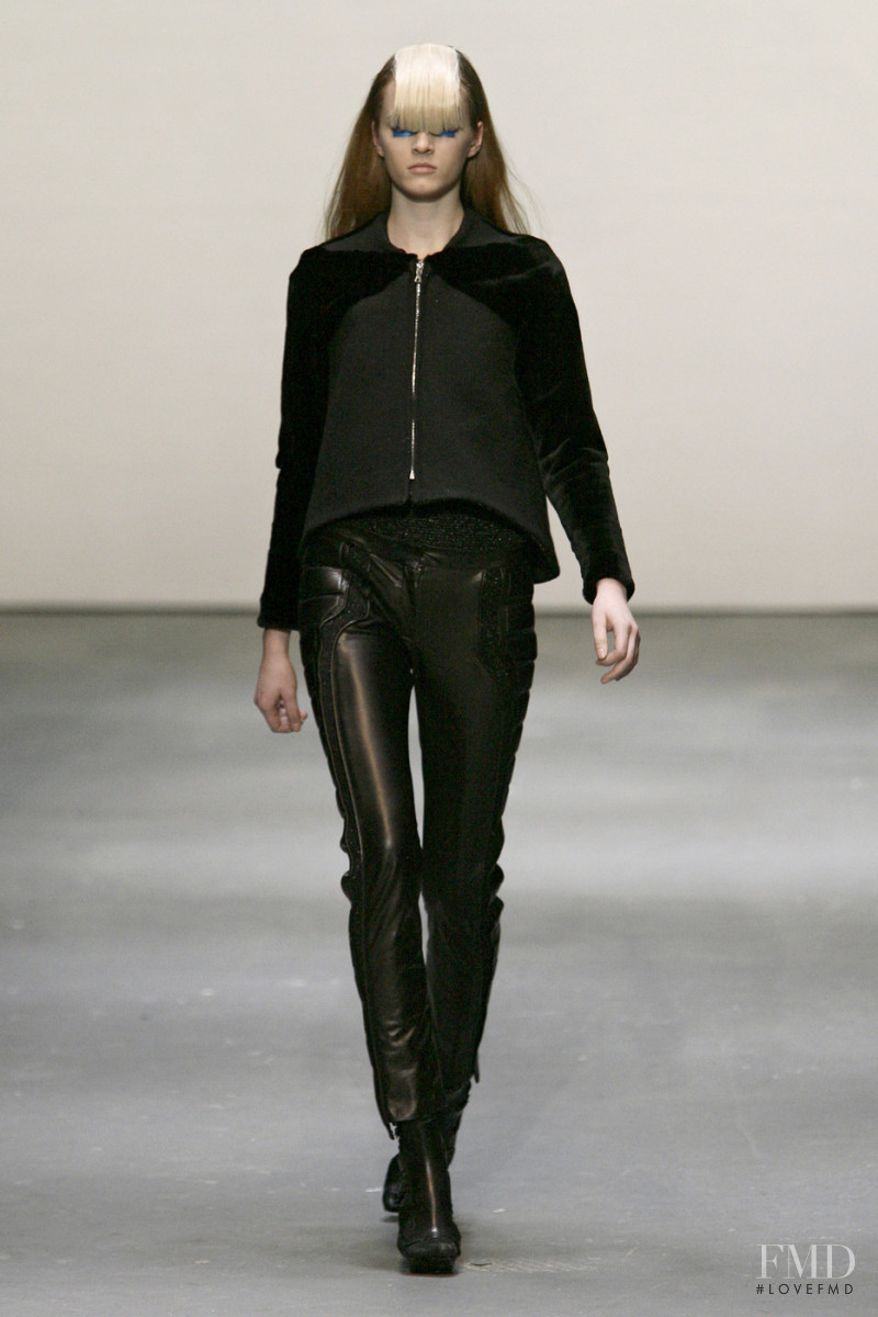 Daria Strokous featured in  the Louise Goldin fashion show for Autumn/Winter 2009