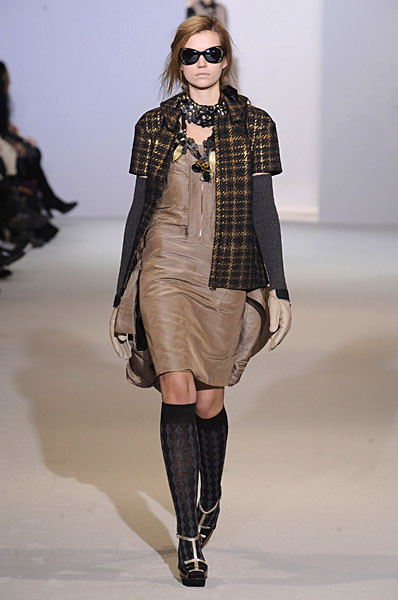 Cato van Ee featured in  the Marni fashion show for Autumn/Winter 2009