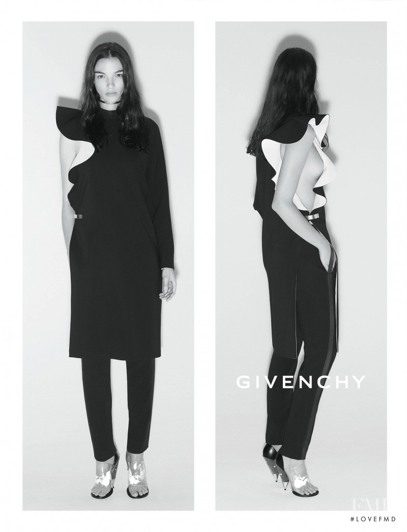 Mariacarla Boscono featured in  the Givenchy advertisement for Spring/Summer 2013