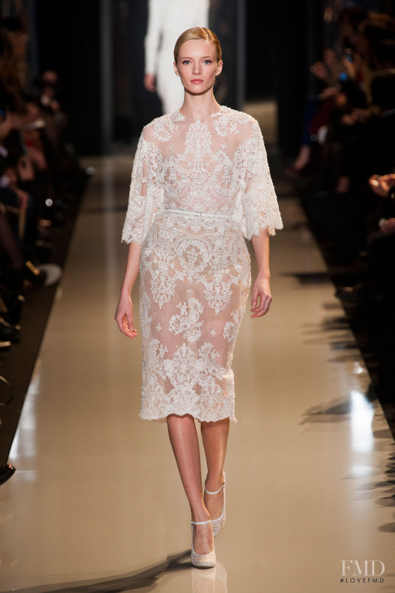 Daria Strokous featured in  the Elie Saab Couture fashion show for Spring/Summer 2013