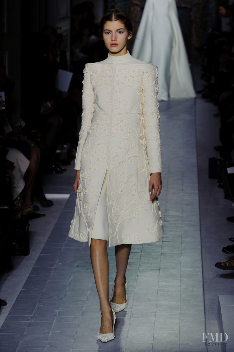 Valery Kaufman featured in  the Valentino Couture fashion show for Spring/Summer 2013