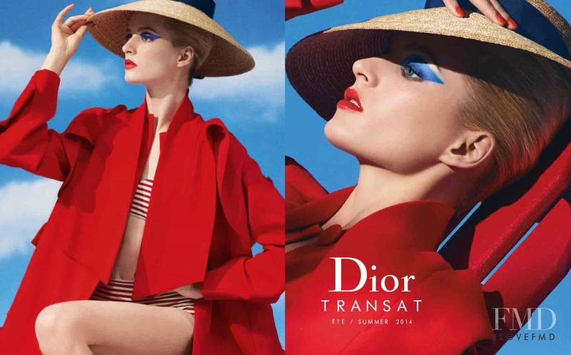 Daria Strokous featured in  the Dior Beauty Transat advertisement for Summer 2014