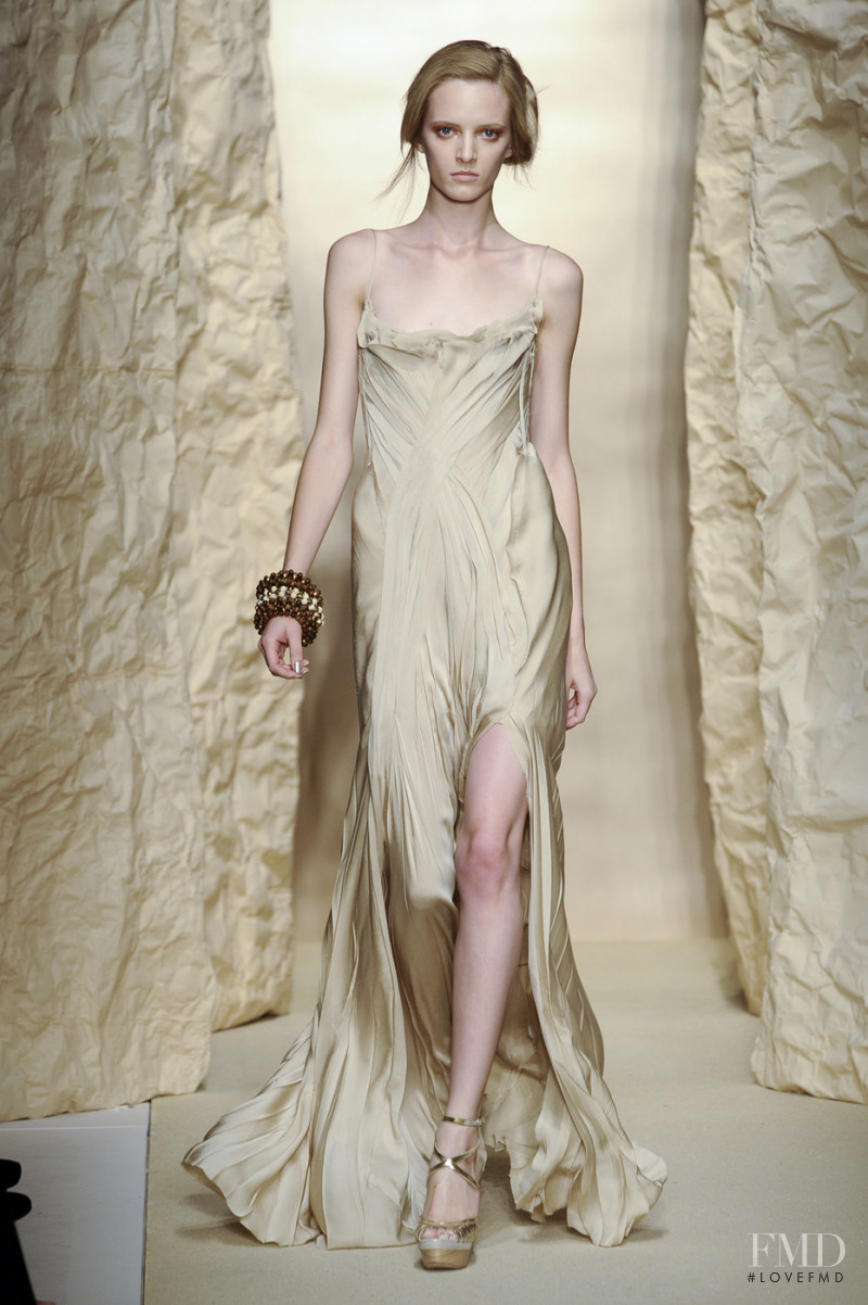 Daria Strokous featured in  the Donna Karan New York fashion show for Spring/Summer 2011