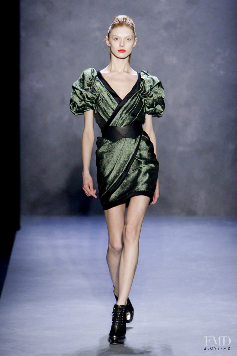 Olga Sherer featured in  the Prabal Gurung fashion show for Autumn/Winter 2010