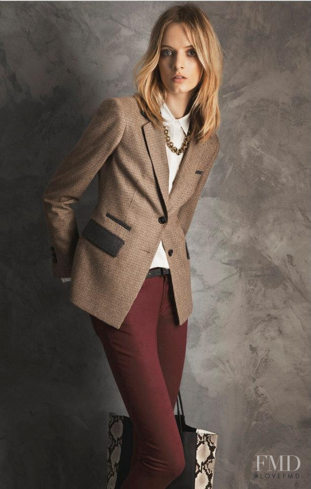 Daria Strokous featured in  the Massimo Dutti Winter Days lookbook for Winter 2011