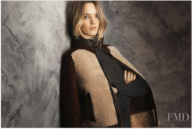 Daria Strokous featured in  the Massimo Dutti Winter Days lookbook for Winter 2011