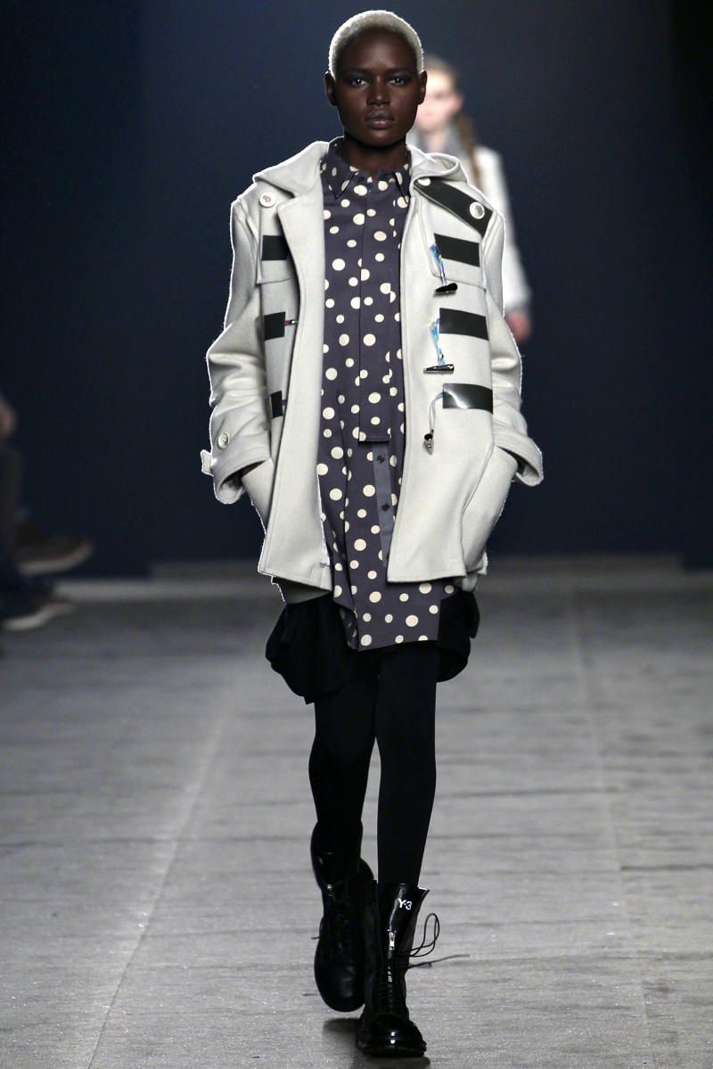 Ajak Deng featured in  the Y-3 fashion show for Autumn/Winter 2011