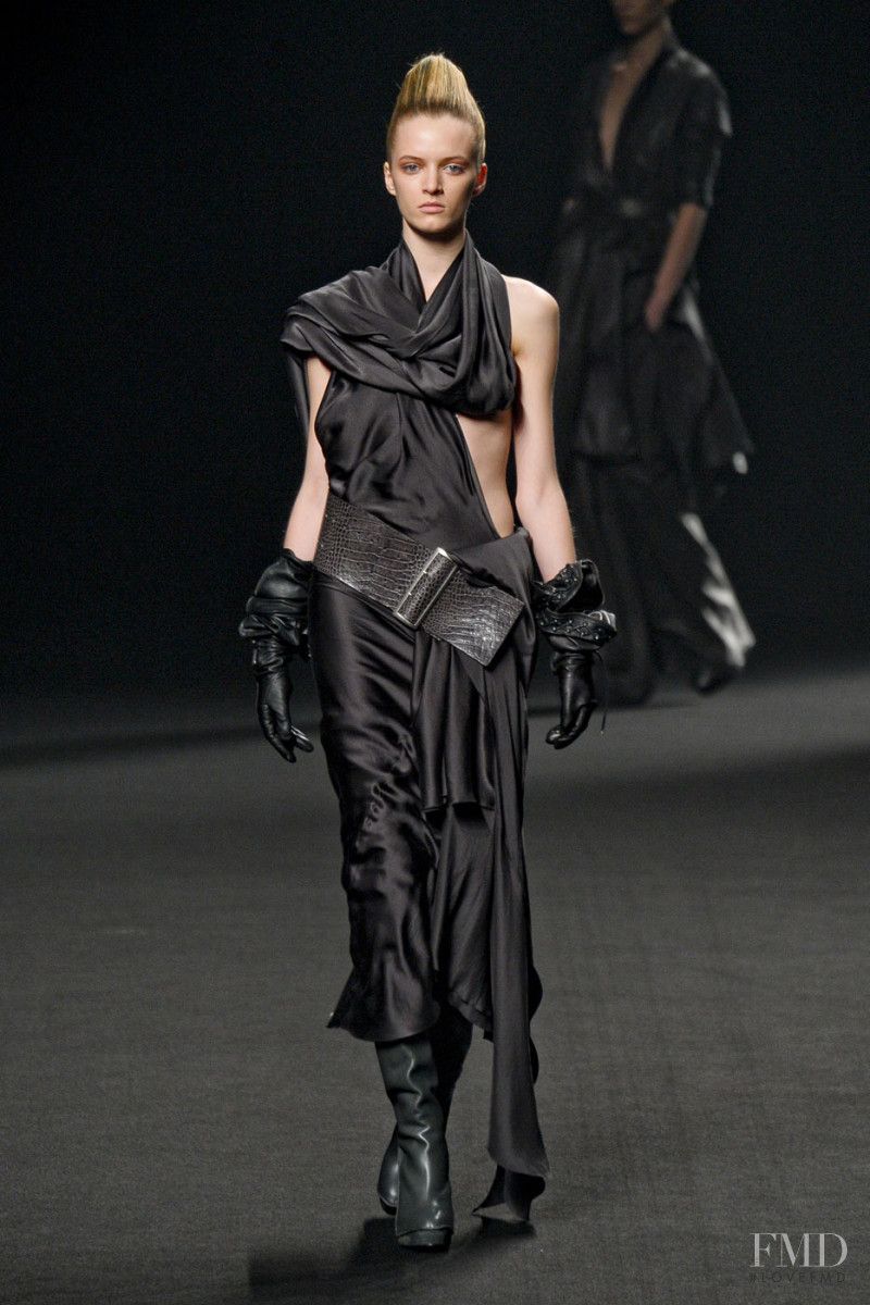 Daria Strokous featured in  the Haider Ackermann fashion show for Autumn/Winter 2011