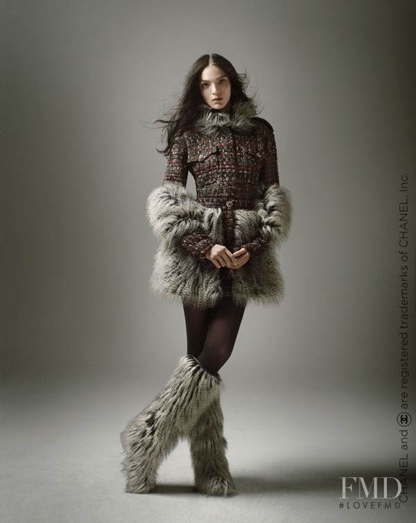 Mariacarla Boscono featured in  the Bergdorf Goodman catalogue for Autumn/Winter 2010