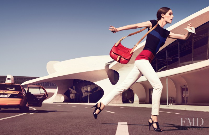 Coco Rocha featured in  the Longchamp advertisement for Spring/Summer 2013