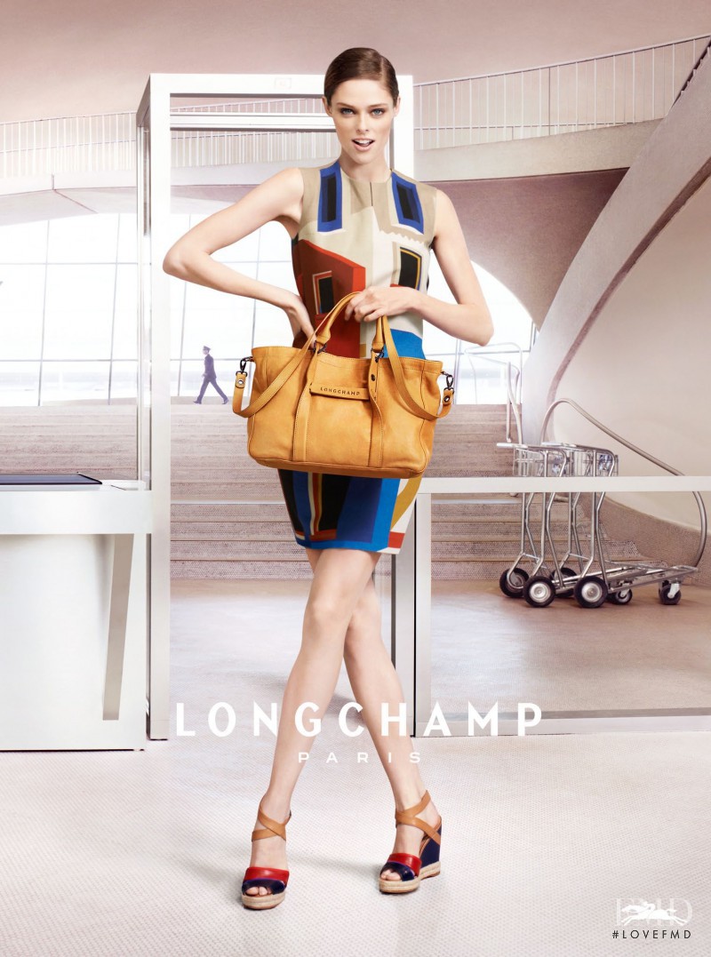 Coco Rocha featured in  the Longchamp advertisement for Spring/Summer 2013