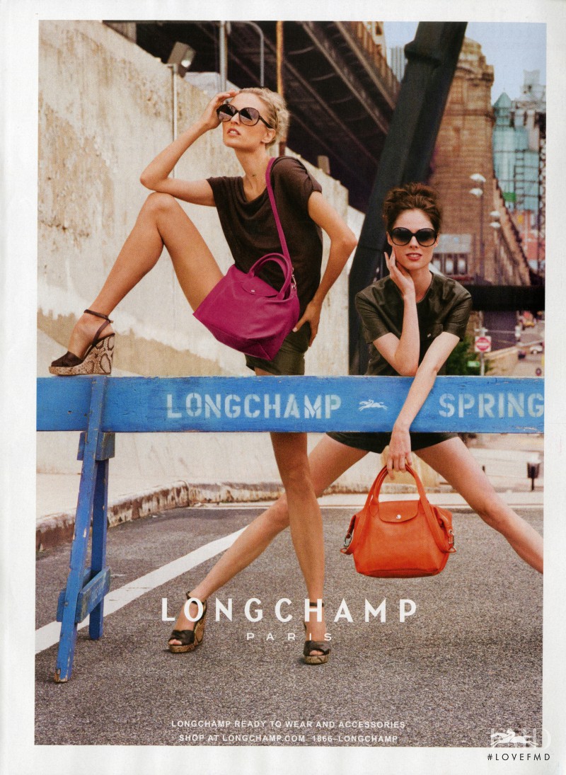Coco Rocha featured in  the Longchamp advertisement for Spring/Summer 2013
