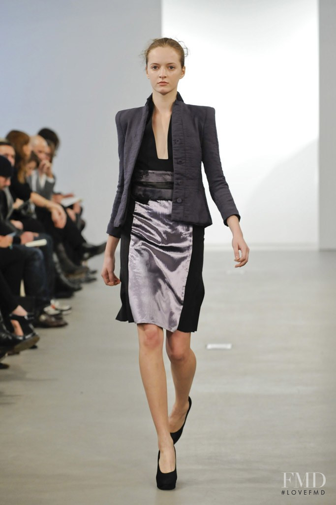 Daria Strokous featured in  the Calvin Klein 205W39NYC fashion show for Pre-Fall 2009