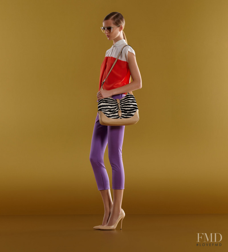 Daria Strokous featured in  the Gucci lookbook for Spring/Summer 2012