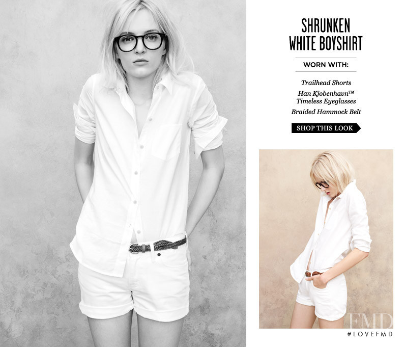 Daria Strokous featured in  the Madewell catalogue for Summer 2012