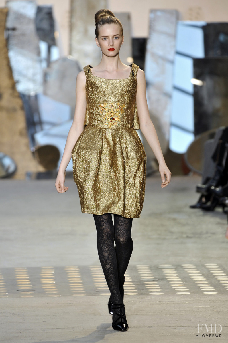 Daria Strokous featured in  the Christian Lacroix fashion show for Autumn/Winter 2009