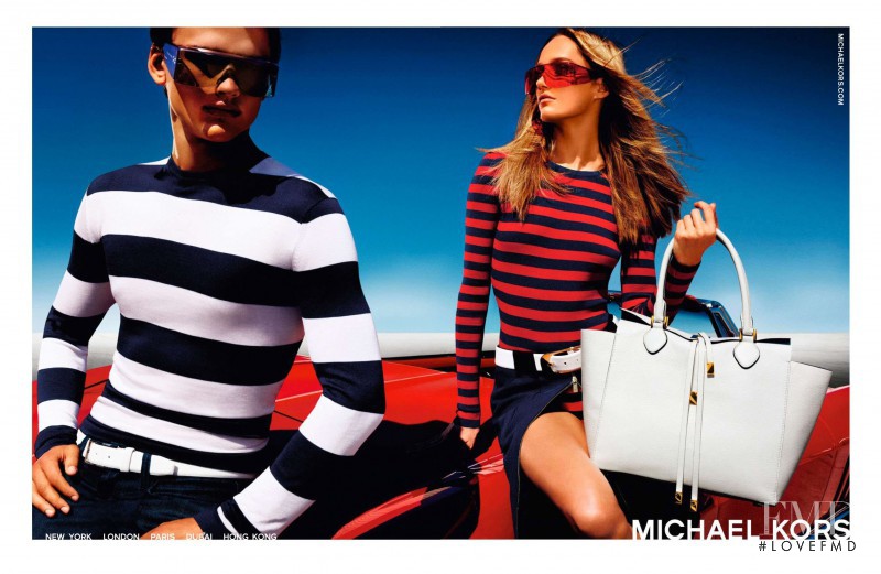 Karmen Pedaru featured in  the Michael Kors Collection advertisement for Spring/Summer 2013