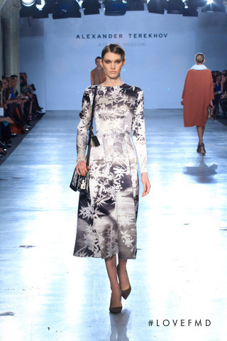 Irina Nikolaeva featured in  the Alexander Terekhov fashion show for Autumn/Winter 2012