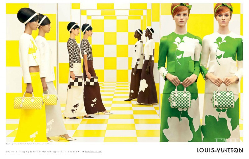 Ajak Deng featured in  the Louis Vuitton advertisement for Spring/Summer 2013