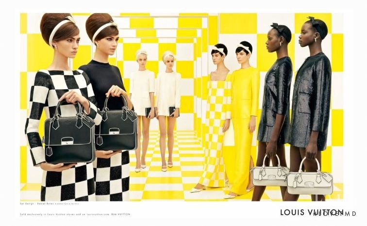 Ajak Deng featured in  the Louis Vuitton advertisement for Spring/Summer 2013