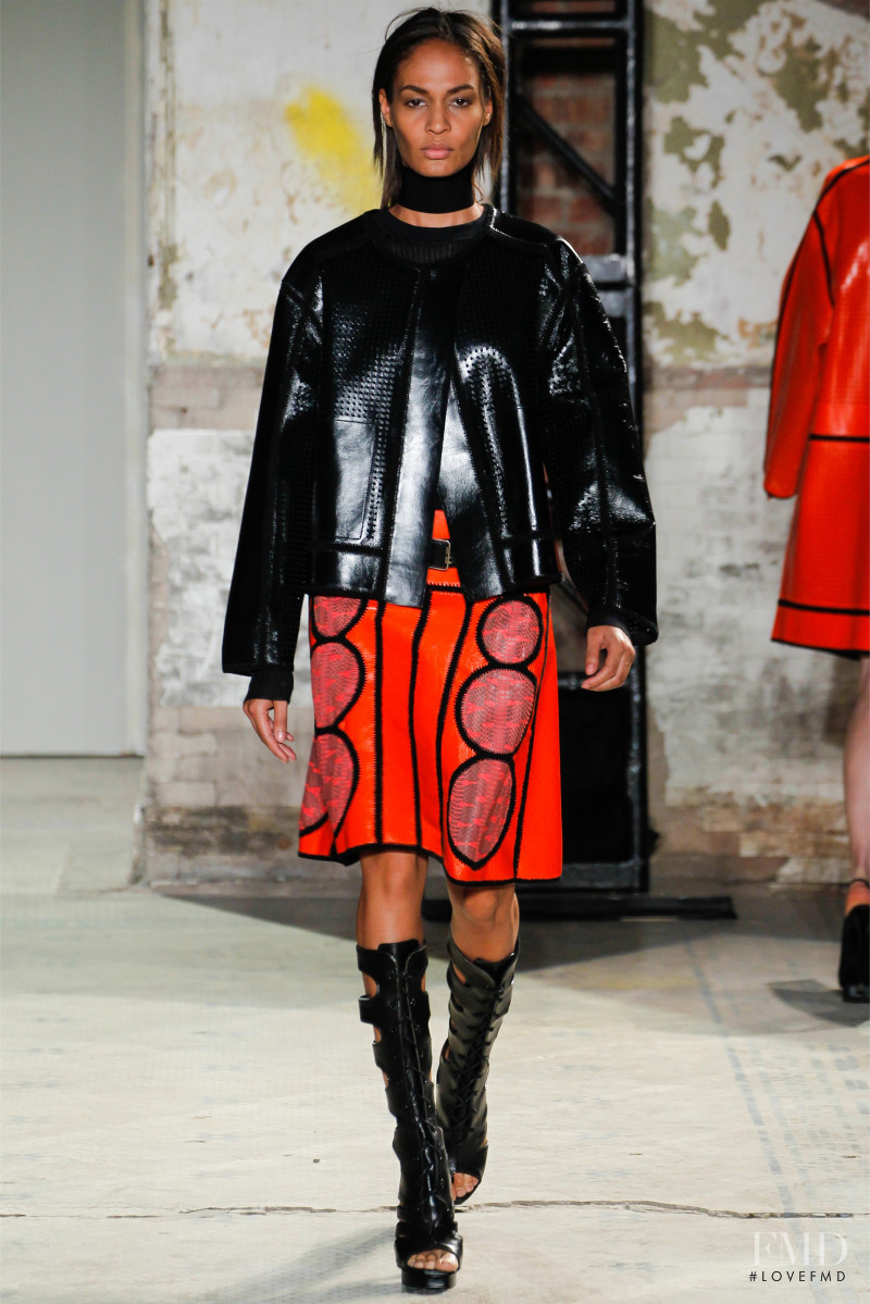 Joan Smalls featured in  the Proenza Schouler fashion show for Spring/Summer 2013